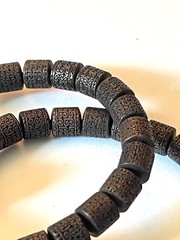 Sandalwood Mantra Barrel Bead Bracelet Women Men Jewelry