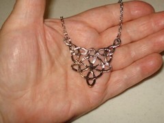 20″ Textured Chain with Witch’s Knot, Celtic Pendant Used as a Protection Symbol