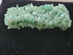 Multi Color Polished Stone Chip Necklace Stretch Cord Green Gemstone Bracelet