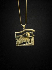 Eye of Horus Protection Pendant — Ancient Egyptian Wadjet Amulet Handmade