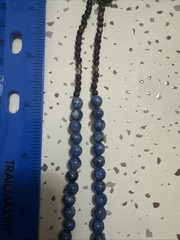 Lapis Lazuli Beaded Pendant Necklace