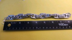 8.5″ Silver Bracelet – Pull Tab Can Tab with Lobster Clasp – Size Large
