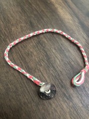 Custom Rope Friendship Bracelet 6in 8cm Handmade Button Clasp (7in)