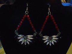 Handcrafted Multicolored Jeweled And Beaded Drop Earrings