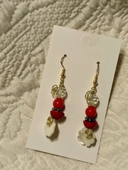 Woman’s Hand Crafted Earrings By Earth Dreams Sterling Silver 1.5 Inch