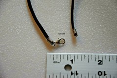 Made In USA Fused Glass Pendant with 18″ Soft Leather Necklace P3