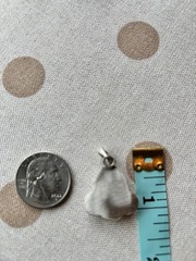 White Buffalo Turquoise With Brown/ Copper Jasper Accent Stone In A Pendant