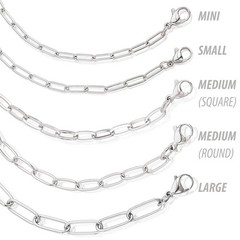 West Coast Jewelry Womens Adjustable Paperclip Chain Link Necklace 5Mm – 24 –