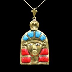 UNIQUE Copper Pendant Necklace Ancient Egyptian Queen HATHOR «Goddess of Love»