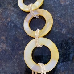 Handmade Stone Or Shell Necklace Vintage