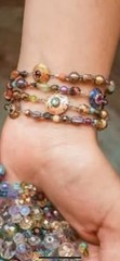 Holly Yashi 4 Strand Bead and Niobium Bracelet