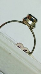 CUTE NATURAL SMOKY QUARTZ IN.925 STERLING SILVER RING IN SIZE 9.25-9.5!