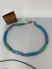 Murano Glass Jewelry Italy Necklace Bracelet Earrings Gold Foil Choice MT09