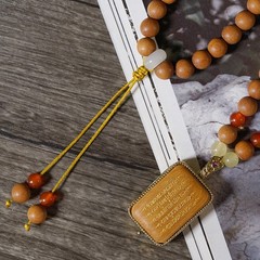 Barbie Sandalwood 8mm Wooden Bead Necklace Round Buddhist Prayer Bead Bracelet