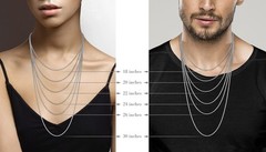 Miabella Italian 925 Sterling Silver Solid 2Mm Round Chain Necklace For Women