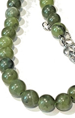 J.C. WALSH SET BRACELET 6 1/2″ NECKLACE 18″ CONNEMARA MARBLE ROUND BEAD JCW159