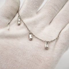 TIFFANY&Co. 5 Teardrop Bracelet SV925Necklace Silver Silver-