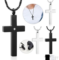 Cremation Cross Urn Necklace for Ashes Cross Urn Locket Urn Pendant Ashes Holder