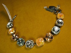 MARIANA BRACELET SWAROVSKI CRYSTALS TENNIS BEADS SS PL CLEAR AMBER BLUE Gift