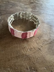 Set Of 8 Bracelets-gray- navy- tan colors(see pictures)