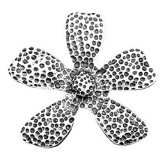 SILPADA Sterling Silver Heavy LARGE TEXTURED FLOWER Pendant~#S1101~RETIRED~NEW!