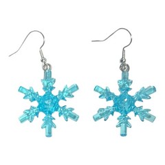 Christmas Snowflake Necklace and Earrings Handmade using Real Lego
