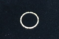 Brass Ring Solid Hand Carved Gold band Size 12.5 Unisex Golden Promise Rings