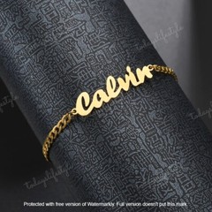 Personalized Name Bracelets, 9-19cm Chain, Gold/Rose Gold/Silver Color