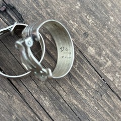 Happy Piasso Navajo Sterling Silver Clip On Hoop Earrings Native 925