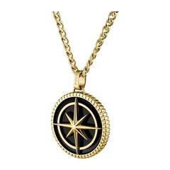 Boss Men Necklace Pendant 1580842 Stainless Steel 60cm Compass Motif Gold