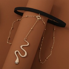 Slithering Snake Charm Pendant and Body Chain