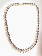 Vintage Baroque Pearl Necklace 8*14 mm 20.5 inches
