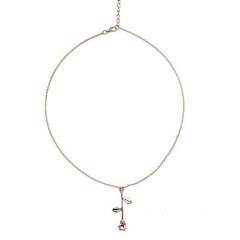 Maya’s Grace Rose Necklace – Elegant Gold & Rose Gold Design