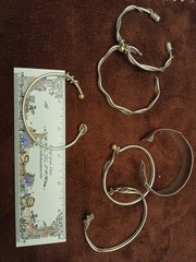 MAKE OFFER 925 SILVER/14 K GOLD SHARK BRACELET BY ARTISAN J PALINO EDEN HAND ART