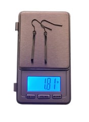 Limerencia Pure Titanium Vertical Bar Dangle Earrings,Lightweight Drop Earrin…