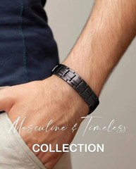 Men Bracelet 99.99% Copper Bracelet Terapia magnética 46pcs magnets bracelet