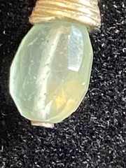 Aquamarine 15mm Faceted Teardrop Dainty Pendant .925 Necklace 3.94g Sterling
