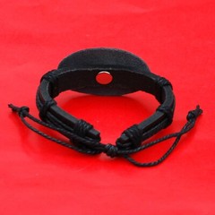 US 1913-38 Indian Head Buffalo Nickel 5 Cent Coin Genuine Leather Cuff Bracelet