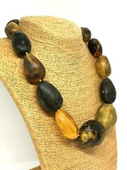 Massive AMBER NECKLACE Gift Baltic Amber Untreated Healing Unpolished 131g 17932