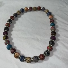 Multicolor Beaded Necklace Ball/Bead Chain Bohemian Women
