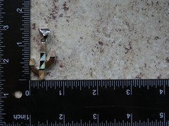 Saguaro Sterling Silver DOUBLE Sided Pendant Gemstone Tiger’s Onyx & Opal E43