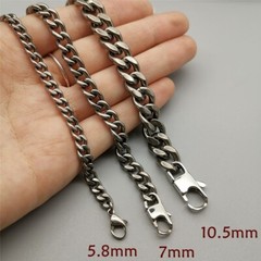 All Titanium Men/Women Bracelet Anti-Allergy Anti-Rust Chain Titanium Wristband