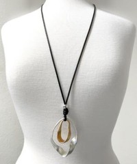 Long String Necklace Pendant Nickel free Fashion Women Art Craft 64406