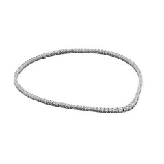 15 Ct Round Cut Diamond Tennis Necklace VS1 D-F White Gold 14k