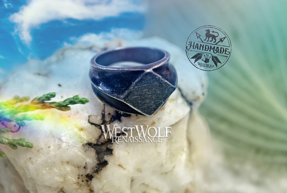 Medieval Style Viking Ring in Dark Stainless Steel – US Sizes 7/8/9/10/11/12/13