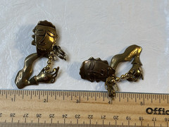Luna Parc Bronze Earrings VB Veedra Ricky Boscarino Artisan Clip Ons Man Articul