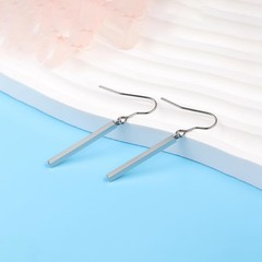 Limerencia Pure Titanium Vertical Bar Dangle Earrings,Lightweight Drop Earrin…