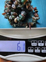 Multi Color Polished Stone Chip Necklace Stretch Cord Green Gemstone Bracelet