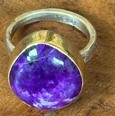Jes MaHarry “True Peace” Sugilite rings in size 5, 8 and 9. New in box!