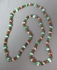 Handmade Glass Necklace from Legos Nigeria – Ca 1960’s – 17″ Drop – 1 175